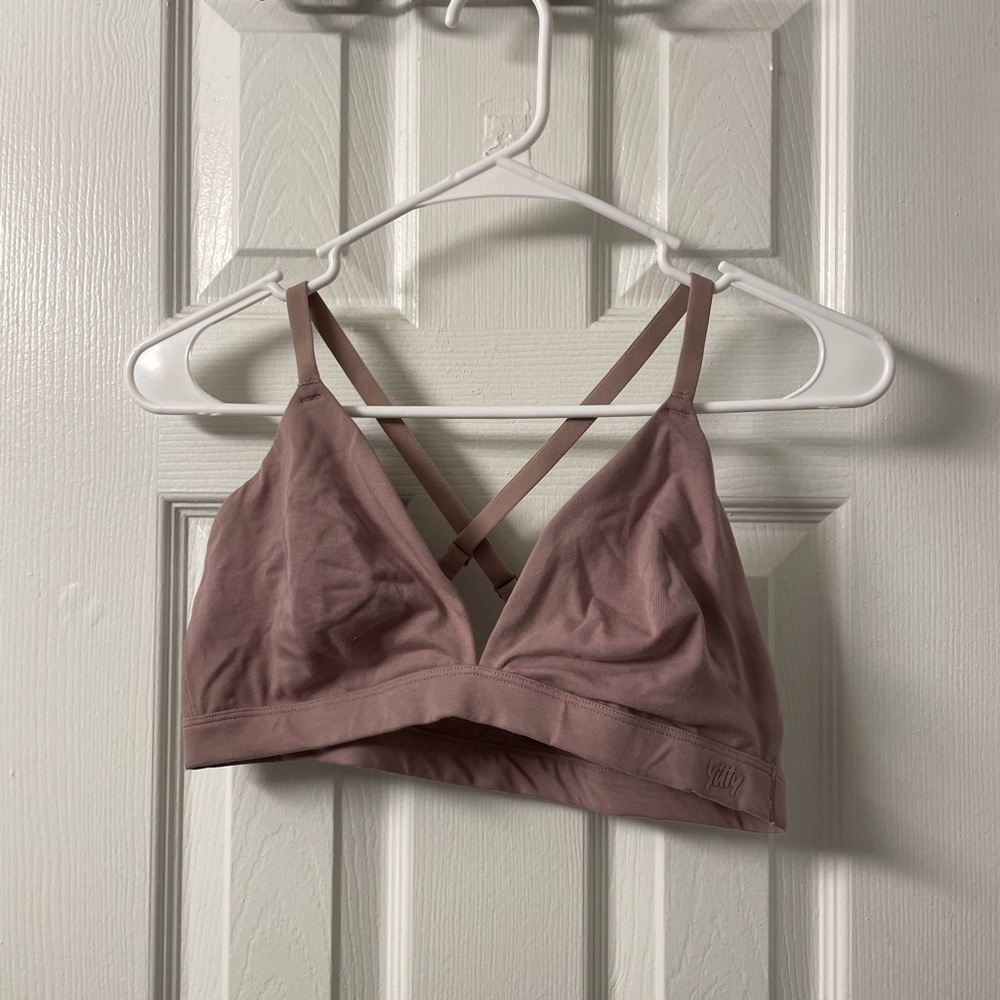 YITTY Pink Intimates Bra with Supportive V-Neck Design